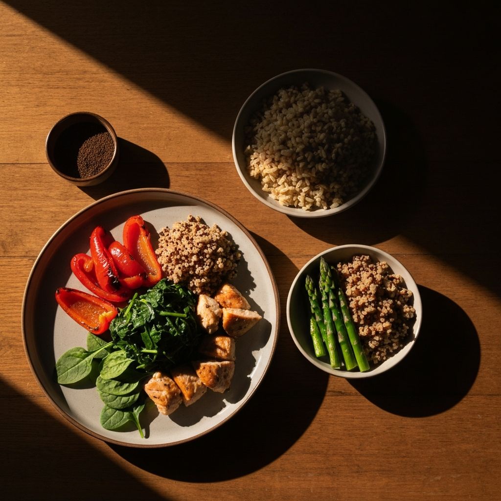 Balanced healthy meal